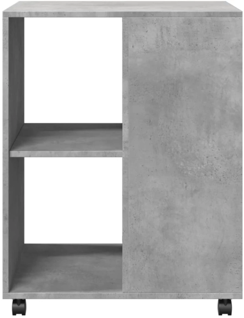 vidaXL Βοηθητικό Τραπέζι με Ρόδες Γκρι Σκυρ 55x60x78 εκ Επεξ. Ξύλο