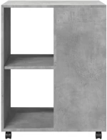 vidaXL Βοηθητικό Τραπέζι με Ρόδες Γκρι Σκυρ 55x60x78 εκ Επεξ. Ξύλο