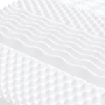 vidaXL Στρώμα Αφρού 7 Ζωνών Σκληρότητα 20 ILD Λευκό 100x210 εκ.