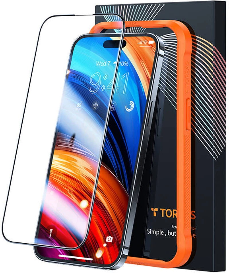 Tempered Glass for iPhone 15 Pro Max Torras Insta-III Master