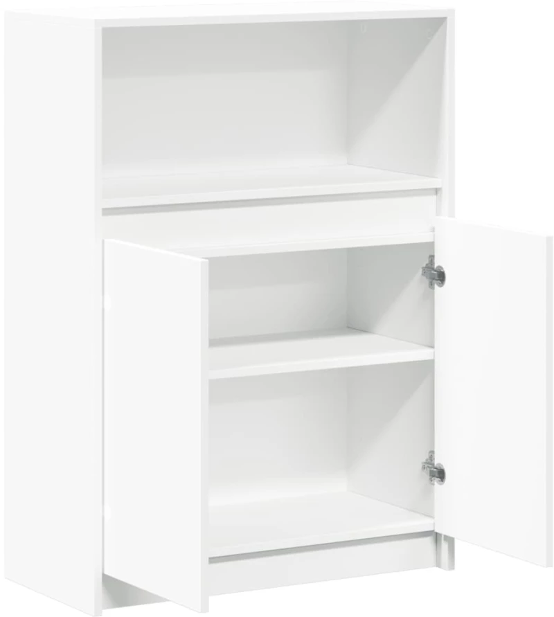 vidaXL Μπουφές με Φώτα LED Λευκός 72x34x100 εκ. από Επεξεργασμένο Ξύλο