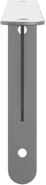 vidaXL Στηρίγματα Ραφιών 4 Τεμ. Ασημί 30x2,5x15,5 Ανοξείδωτο Ατσάλι