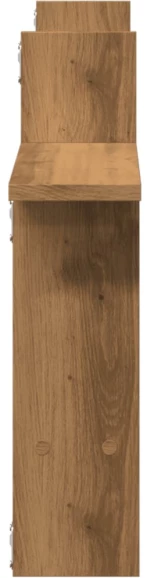 vidaXL Ραφιέρες Τοίχου 2 τεμ. Αρτισιανή Δρυς 50x12x50 εκ. Επεξ. Ξύλο