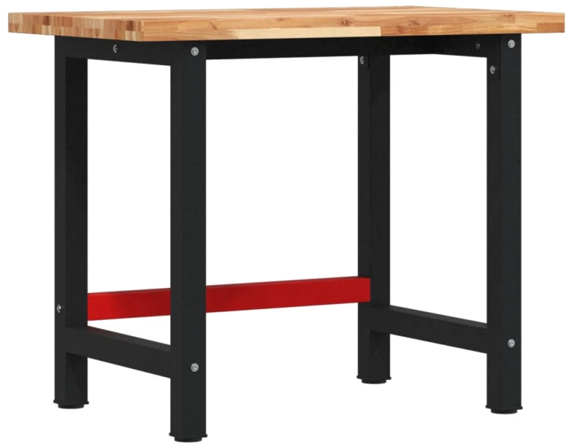 vidaXL Πάγκος Εργασίας Ορθογώνιος 100x60x83 εκ. από Μασίφ Ξύλο Ακακίας