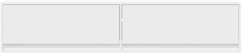 vidaXL Έπιπλο Τοίχου Τηλεόρασης με LED Λευκό 180x31x38 εκ.