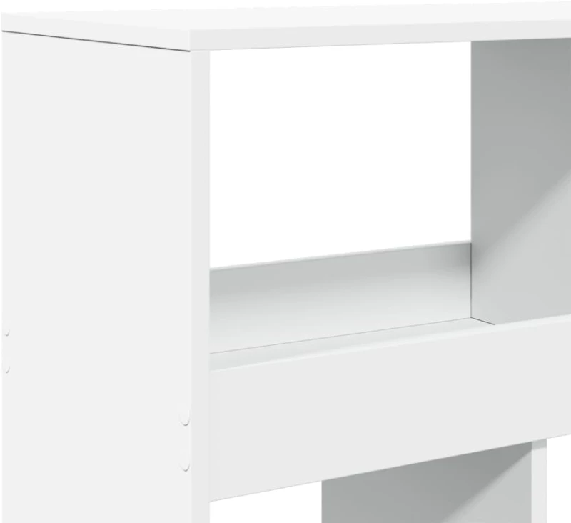 vidaXL Βιβλιοθήκη/Διαχωριστικό Χώρου Λευκό 100x33x125,5 εκ. Επεξ. Ξύλο