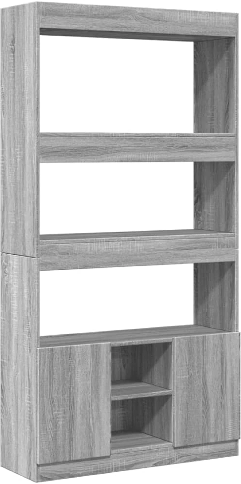 vidaXL Ντουλάπι Γκρι Sonoma 92x33x180εκ. από Επεξεργασμένο Ξύλο