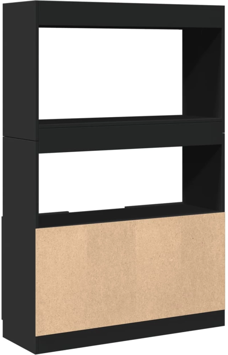 vidaXL Ντουλάπι Μαύρο 92x33x140 εκ. από Επεξεργασμένο Ξύλο