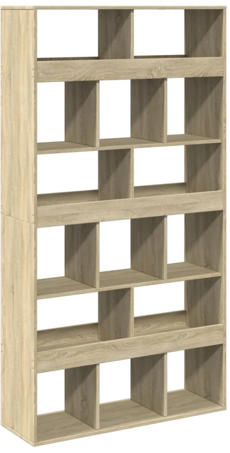 vidaXL Βιβλιοθήκη/Διαχωριστικό Χώρου Δρυς 100x33x187,5 εκ. Επεξ. Ξύλο