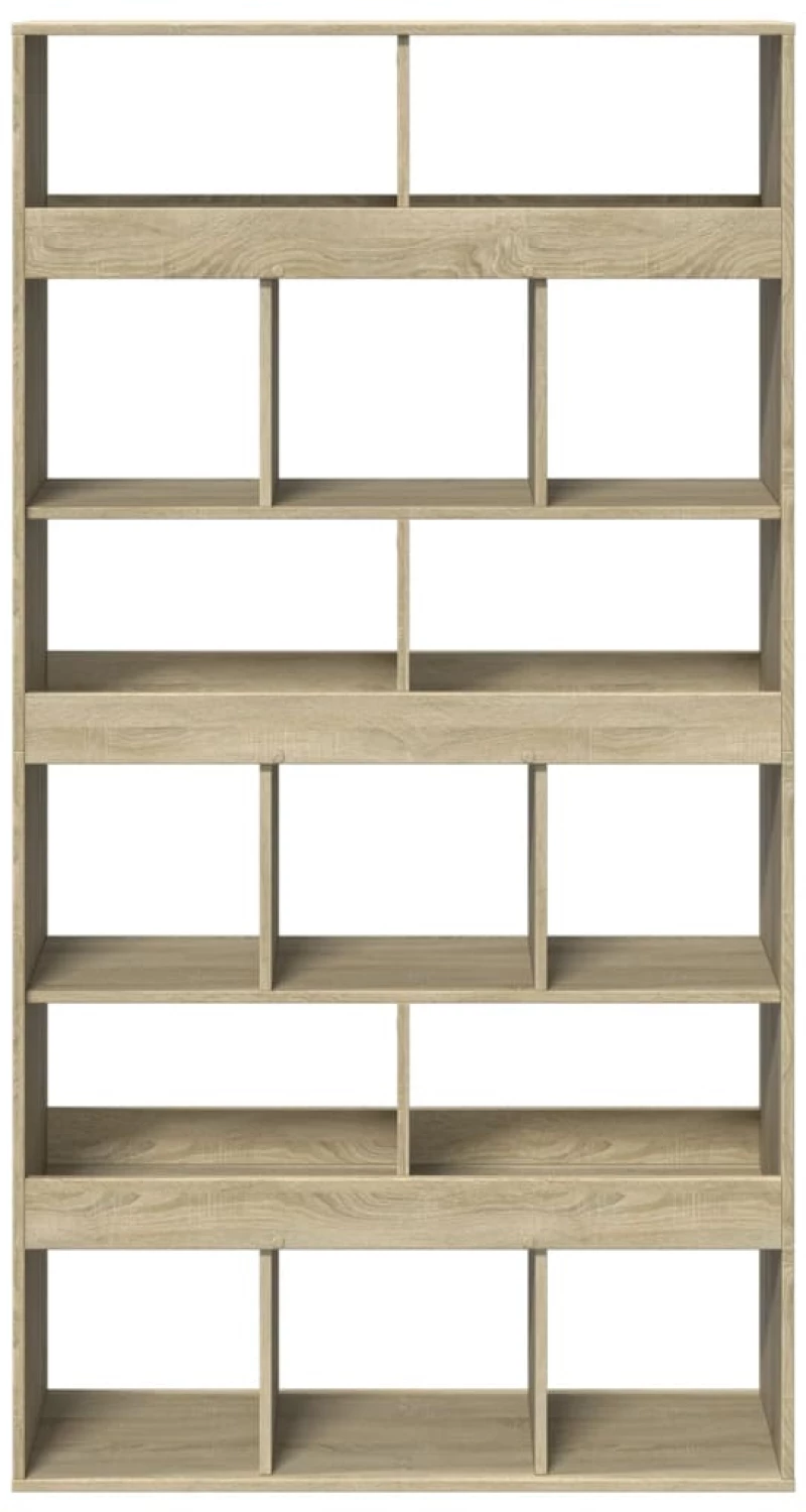 vidaXL Βιβλιοθήκη/Διαχωριστικό Χώρου Δρυς 100x33x187,5 εκ. Επεξ. Ξύλο