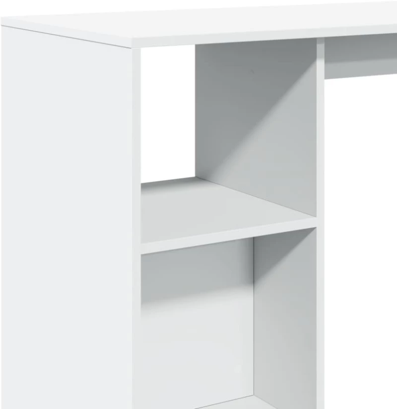 vidaXL Τραπέζι Κονσόλα με Ράφι Λευκό 124x46x103,5 εκ. Επεξεργ. Ξύλο