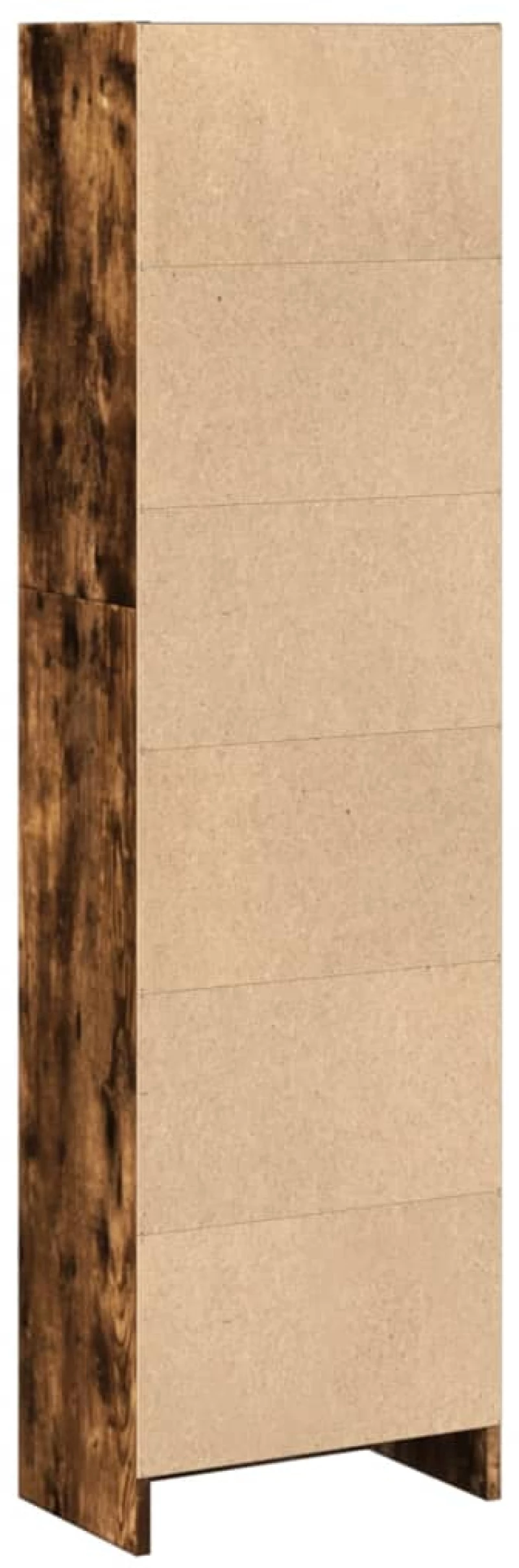 vidaXL Βιβλιοθήκη Καπνιστή Δρυς 40x24x143 εκ. από Επεξεργασμένο Ξύλο