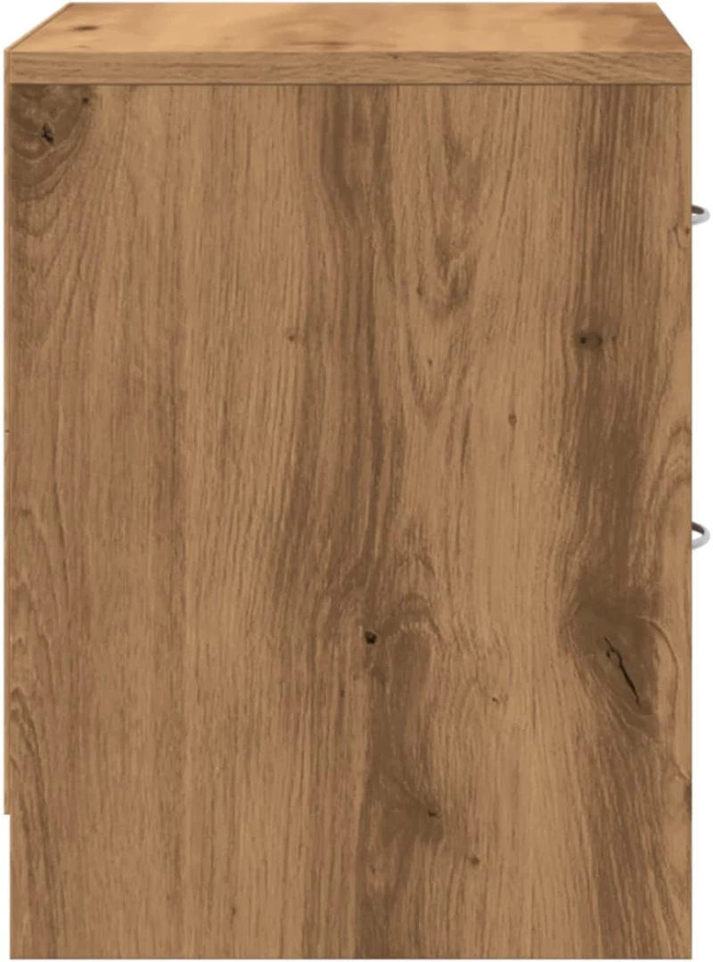 vidaXL Κομοδίνο Χρώμα Αρτισιανή Δρυς 40 x 30 x 40 εκ. από Επεξ. Ξύλο