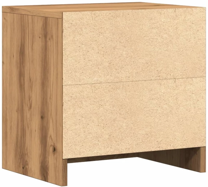 vidaXL Κομοδίνο Χρώμα Αρτισιανή Δρυς 40 x 30 x 40 εκ. από Επεξ. Ξύλο
