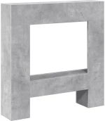 vidaXL Πλαίσιο Τζακιού Γκρι Σκυρ. 81x18x82 εκ. από Επεξ. Ξύλο
