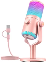 Maono DM30RGB Microphone Pink