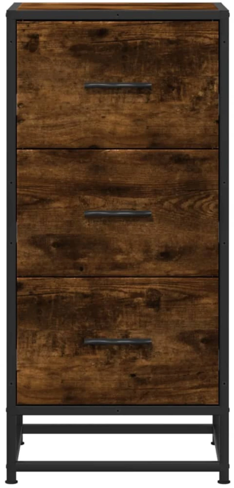 vidaXL Ραφιέρα Καπνιστή Δρυς 35,5x35x76 εκ. Επεξ. Ξύλο + Μέταλλο