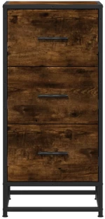 vidaXL Ραφιέρα Καπνιστή Δρυς 35,5x35x76 εκ. Επεξ. Ξύλο + Μέταλλο