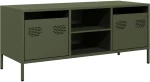 vidaXL Έπιπλο Τηλεόρασης Λαδί 101,5x39x43,5 εκ. Ατσάλι Ψυχρής Έλασης