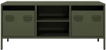 vidaXL Έπιπλο Τηλεόρασης Λαδί 101,5x39x43,5 εκ. Ατσάλι Ψυχρής Έλασης