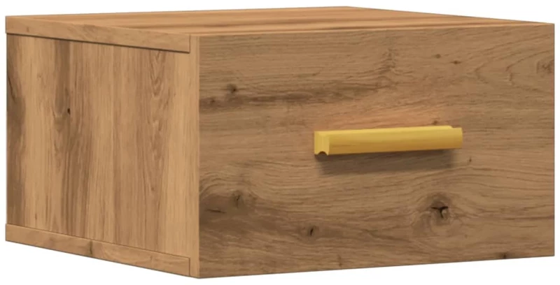 vidaXL Κομοδίνο Επιτοίχιο Αρτισιανή Δρυς 35 x 35 x 20 εκ.