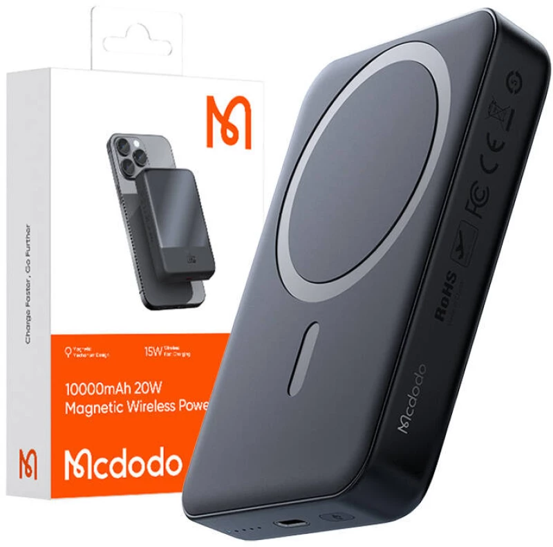 Mcdodo Magnetic Power Bank MC-4261 10000mAh, 20W (black)