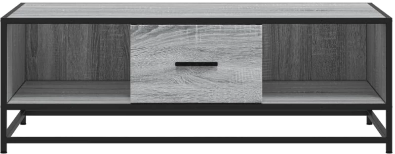 vidaXL Τραπεζάκι Σαλονιού Γκρι Sonoma 100x57x35 εκ Επεξ Ξύλο + Μέταλλο