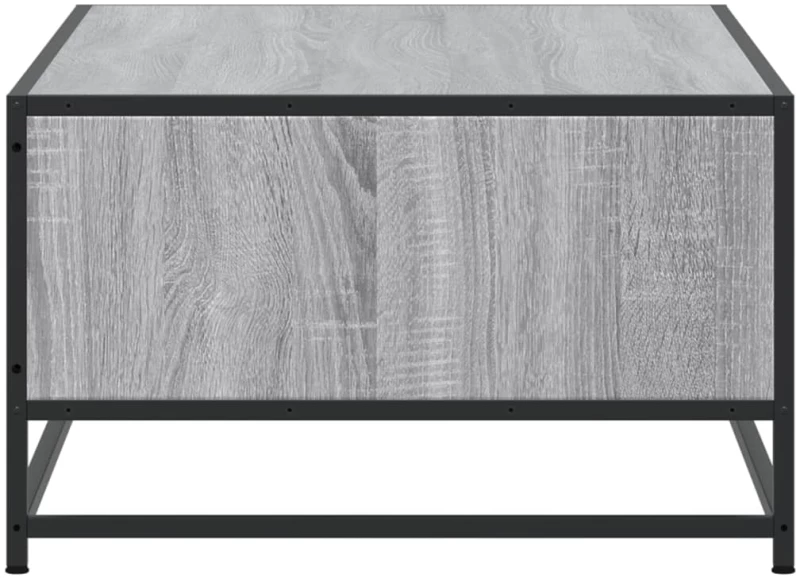 vidaXL Τραπεζάκι Σαλονιού Γκρι Sonoma 100x57x35 εκ Επεξ Ξύλο + Μέταλλο