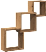vidaXL Ράφια Τοίχου Κύβοι Αρτισιανή Δρυς 68x15x68εκ Επεξεργασμένο Ξύλο