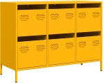 vidaXL Ντουλάπι Μουσταρδί 101,5x39x73,5 εκ. από Χάλυβα Ψυχρής Έλασης