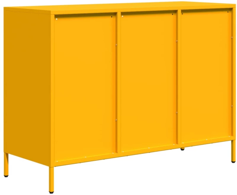 vidaXL Ντουλάπι Μουσταρδί 101,5x39x73,5 εκ. από Χάλυβα Ψυχρής Έλασης