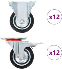 vidaXL Ρόδες 24 τεμ. 75 χιλ.