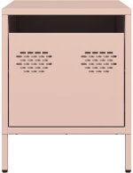 vidaXL Κομοδίνα 2 τεμ. Ροζ 35x39x43,5 εκ. από Χάλυβα