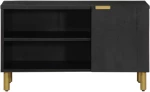 vidaXL Έπιπλο Τηλεόρασης Μαύρο 80 x 33 x 46 εκ. από Επεξεργασμένο Ξύλο
