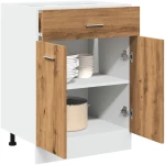 vidaXL Έπιπλο Με Συρτάρι Artisan Δρυς 60x46x81,5 εκ. Επεξεργ. Ξύλο