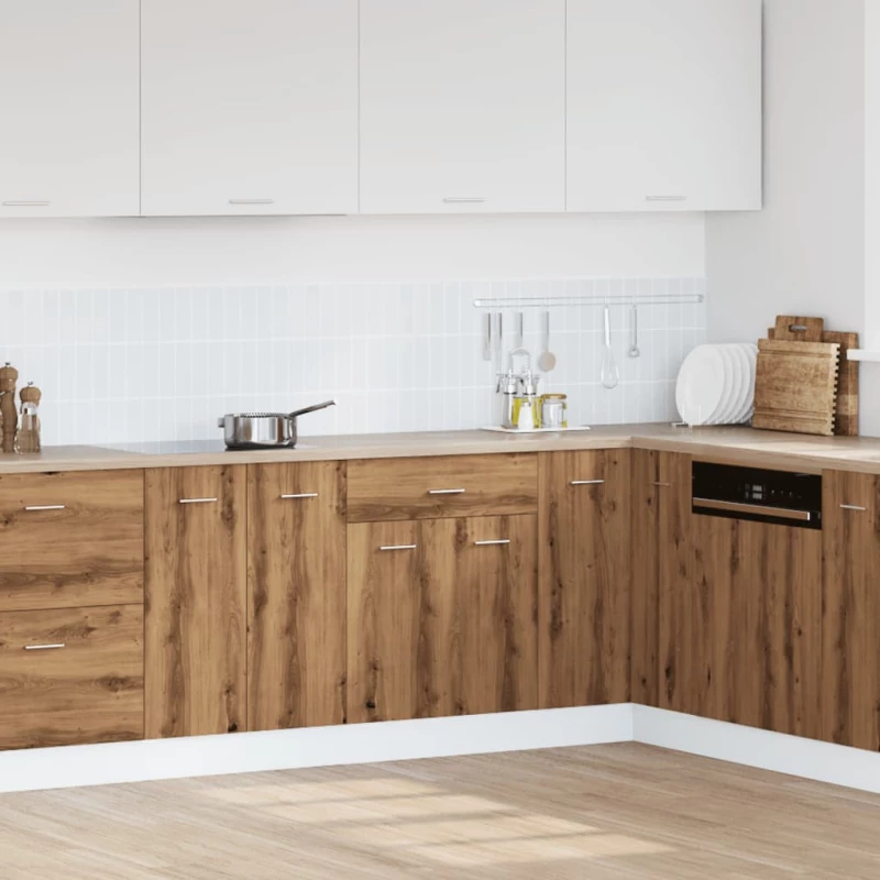 vidaXL Έπιπλο Με Συρτάρι Artisan Δρυς 60x46x81,5 εκ. Επεξεργ. Ξύλο