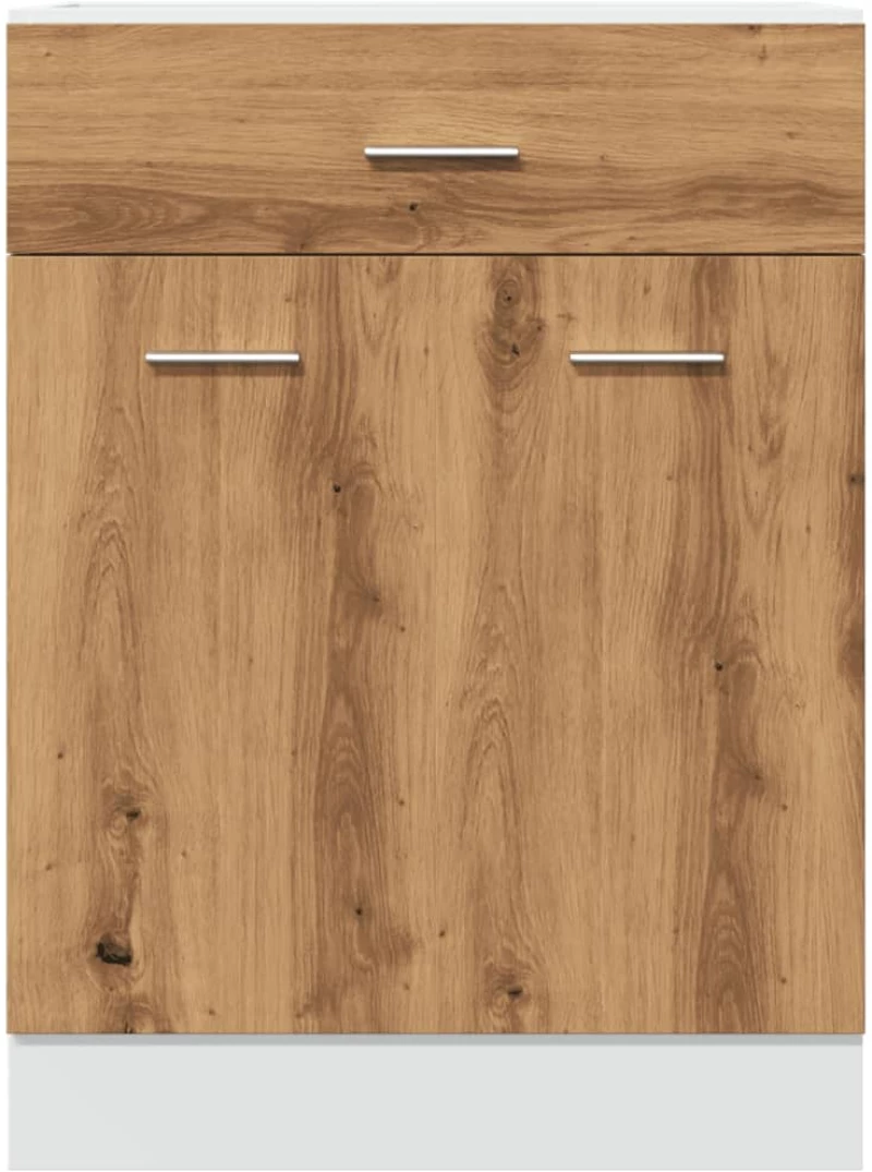 vidaXL Έπιπλο Με Συρτάρι Artisan Δρυς 60x46x81,5 εκ. Επεξεργ. Ξύλο