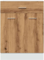 vidaXL Έπιπλο Με Συρτάρι Artisan Δρυς 60x46x81,5 εκ. Επεξεργ. Ξύλο