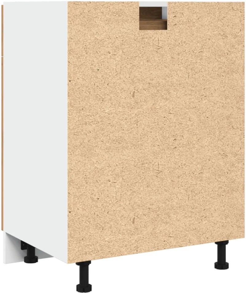 vidaXL Έπιπλο Με Συρτάρι Artisan Δρυς 60x46x81,5 εκ. Επεξεργ. Ξύλο