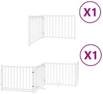 vidaXL Διαχωριστικό Σκύλων/Πόρτα Πτυσσόμενο 6 Πάνελ 480εκ. Ξύλο Λεύκας