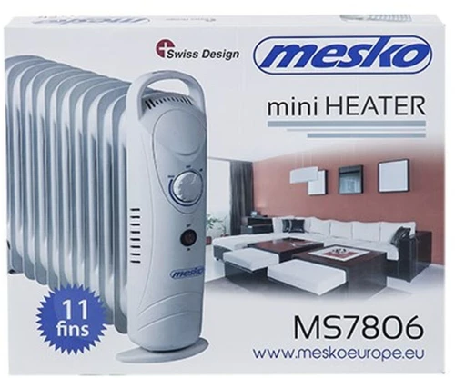 Καλοριφέρ Λαδιού Mesko MS7806 Λευκό 1200 W