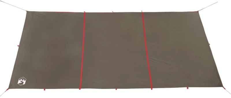 vidaXL Μουσαμάς Κάμπινγκ Αδιάβροχος Καφέ 451x420 εκ.