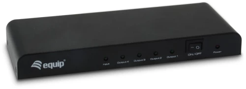 Splitter Equip 4 PUERTOS Μαύρο
