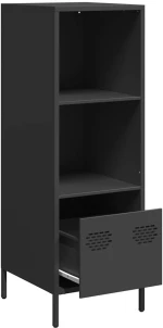 vidaXL Ντουλάπι Μαύρο 35x39x103,5 εκ. από Χάλυβα