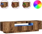 vidaXL Έπιπλο Τηλεόρασης LED Όψη Παλαιού Ξύλου 160x35x40 εκ.Επεξ. Ξύλο