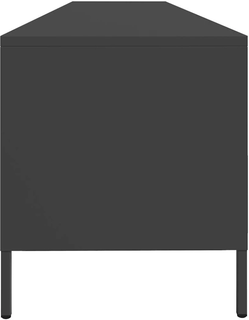 vidaXL Έπιπλο Τηλεόρασης Μαύρο 202x39x43,5 εκ. Χάλυβας Ψυχρής Έλασης