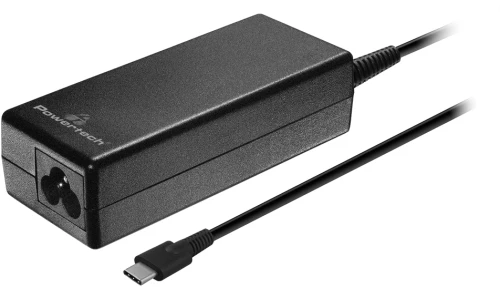 POWERTECH φορτιστής laptop PT-1319, USB-C PD 3.0, universal, 65W, μαύρος