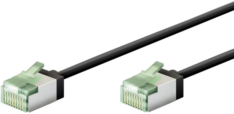 GOOBAY καλώδιο δικτύου 74355, CAT 8.1 U/FTP, slim, copper, 40Gbps, 3m, μαύρο