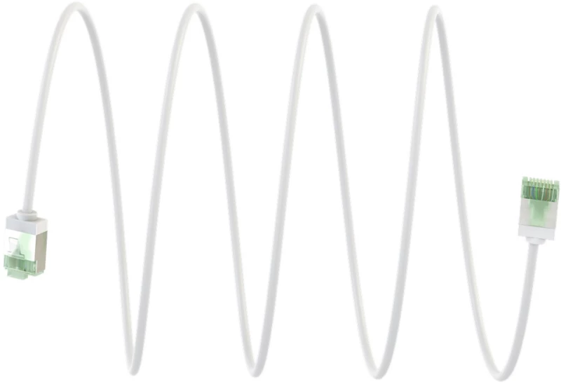 GOOBAY καλώδιο δικτύου 74361, CAT 8.1 U/FTP, slim, copper, 40Gbps, 2m, λευκό