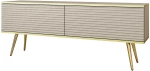 Έπιπλο τηλεόρασης ORO_MDF Μπεζ + χρυσό 135x53x32cm